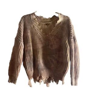 Main Strip Pink sweater Size small